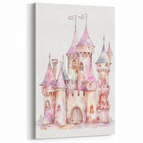 Princess Castle Watercolor Print - Girls Bedroom Art