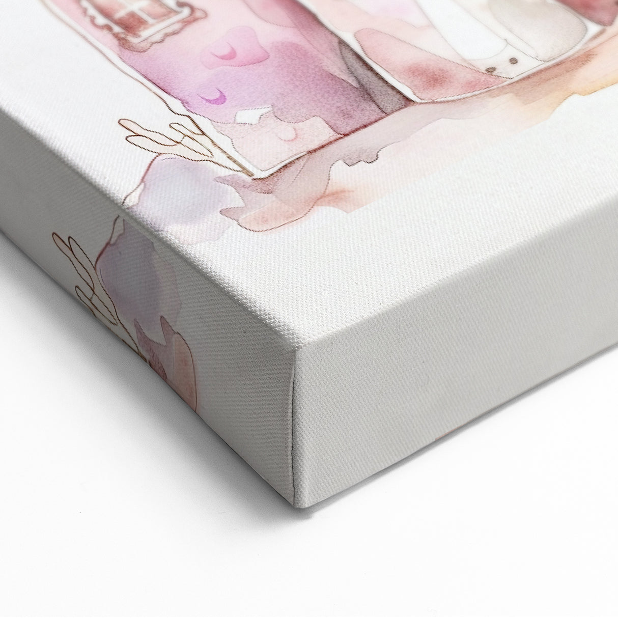 Princess Castle Watercolor Print - Girls Bedroom Art