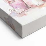 Princess Castle Watercolor Print - Girls Bedroom Art