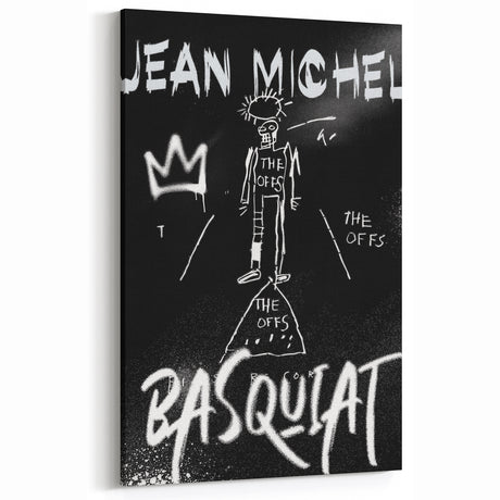 Raw Pop Art Wall Art – Jean-Michel Basquiat Graffiti Canvas Print