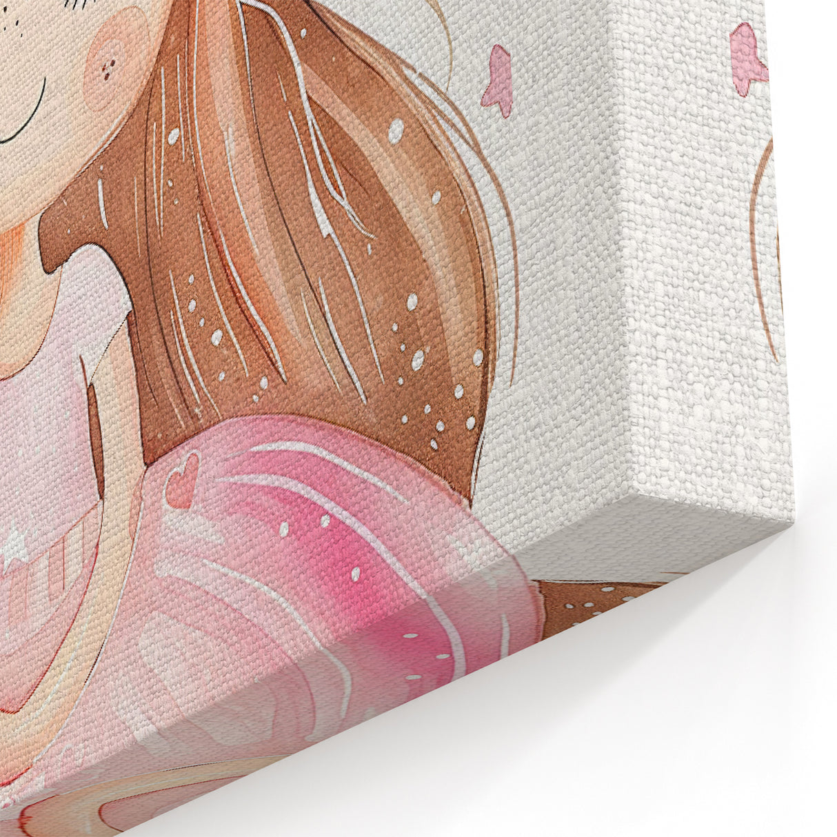 Unicorn Girl Watercolor Print - Playroom Wall Art