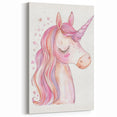 Blush Unicorn Watercolor Print - Girls Bedroom Art