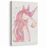 Blush Unicorn Watercolor Print - Girls Bedroom Art