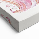Blush Unicorn Watercolor Print - Girls Bedroom Art