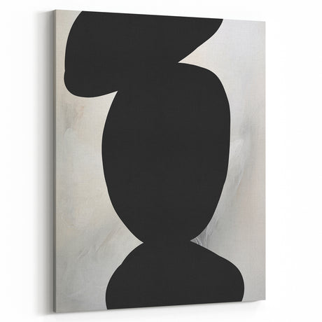 Acrylic Dining Room Artwork – Black and White Modern Abstract Art