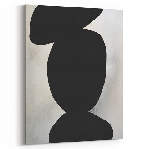 Acrylic Dining Room Artwork – Black and White Modern Abstract Art