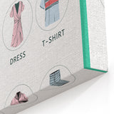 Kids Educational Wall Art - Clothing Learning Chart for Kids