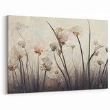 Elegant Floral Living Room Wall Art – Modern Canvas & Framed Print