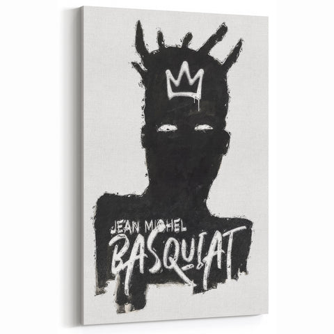 Modern Pop Art Wall Art - Bold Black and White Canvas Print