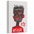 Bold Pop Art Wall Art - Red, Brown, and Black Canvas Print