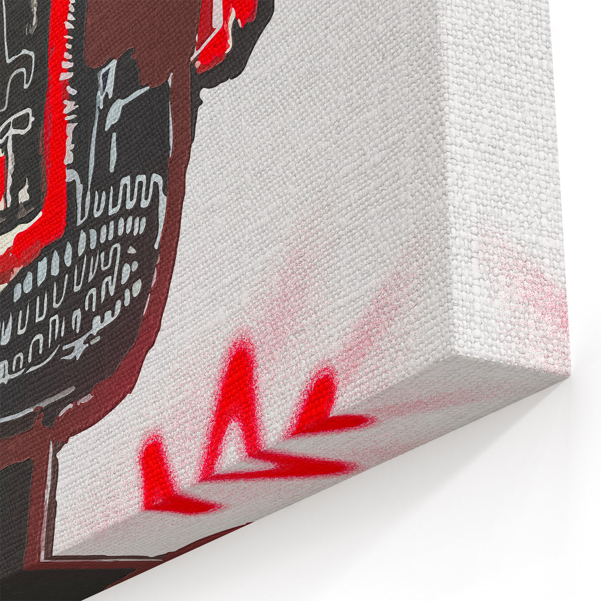 Bold Pop Art Wall Art - Red, Brown, and Black Canvas Print