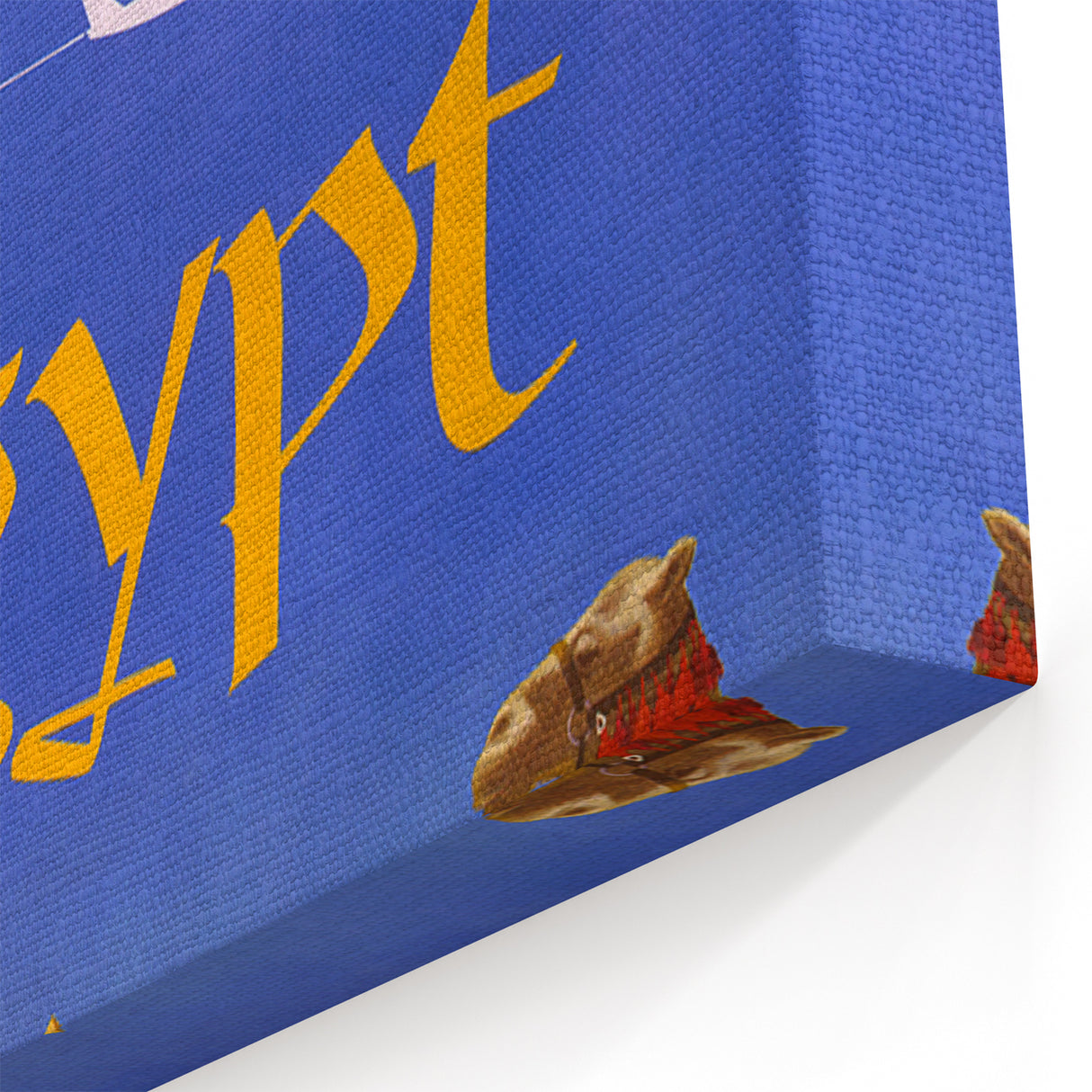 Vintage Egypt Travel Poster – Retro Camel and Pyramids Wall Art