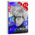 Urban Chic Pop Art Wall Art – Bold Blue, Red, and Black Canvas