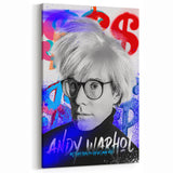 Urban Chic Pop Art Wall Art – Bold Blue, Red, and Black Canvas