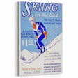 Vintage Skiing in the East Poster – Retro Winter Travel Art