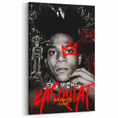 Fiery Passion Pop Art Wall Art – Bold Black, Red, and White Canvas