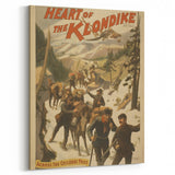 Vintage Klondike Travel Poster – Retro Gold Rush Adventure Art