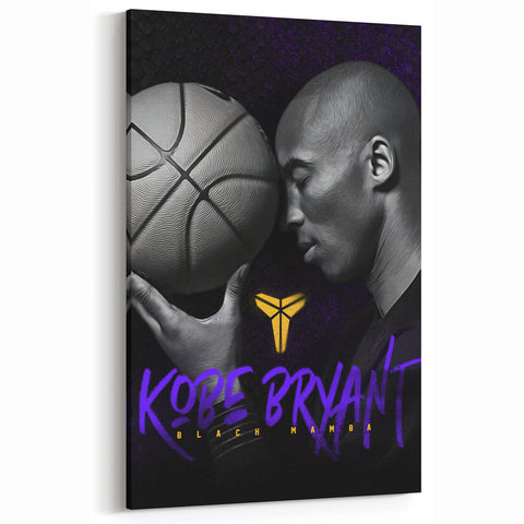 Urban Chic Pop Art Wall Art – Bold Black, Purple, and Yellow Canvas