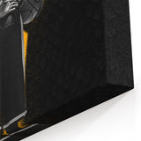 Urban Chic Pop Art Wall Art – Bold Black, Yellow, and White Canvas