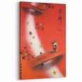 Vintage Kyoto Travel Poster – Retro Japanese Autumn Bridge Art