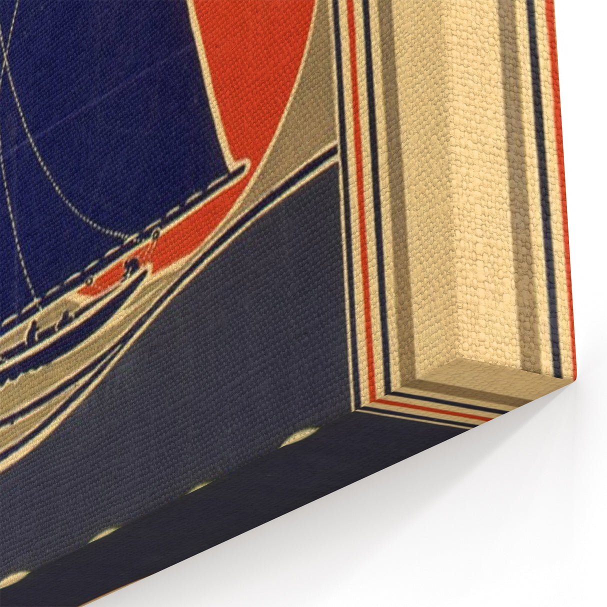 Vintage Sailing Travel Poster – Retro Nautical October Art