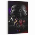 Urban Chic Pop Art Wall Art – Bold Black, Red, and Purple Canvas