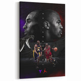 Urban Chic Pop Art Wall Art – Bold Black, Red, and Purple Canvas