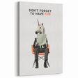 Quirky Unicorn Wall Art – Retro Fun Typography Poster