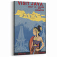 Vintage Java Travel Poster – Retro Indonesian Tourism Art