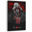 Fiery Passion Pop Art Wall Art – Bold Black, Red, and White Canvas