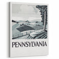 Vintage Pennsylvania Travel Poster – Retro Landscape Art