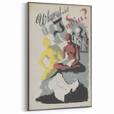 Vintage India Travel Poster – Retro What About India Wall Art