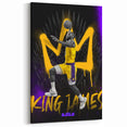Fiery Passion Pop Art Wall Art – Bold Yellow, Purple, and Black Canvas