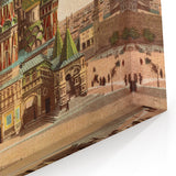 Vintage St. Basil's Cathedral Poster – Retro Moscow Travel Art