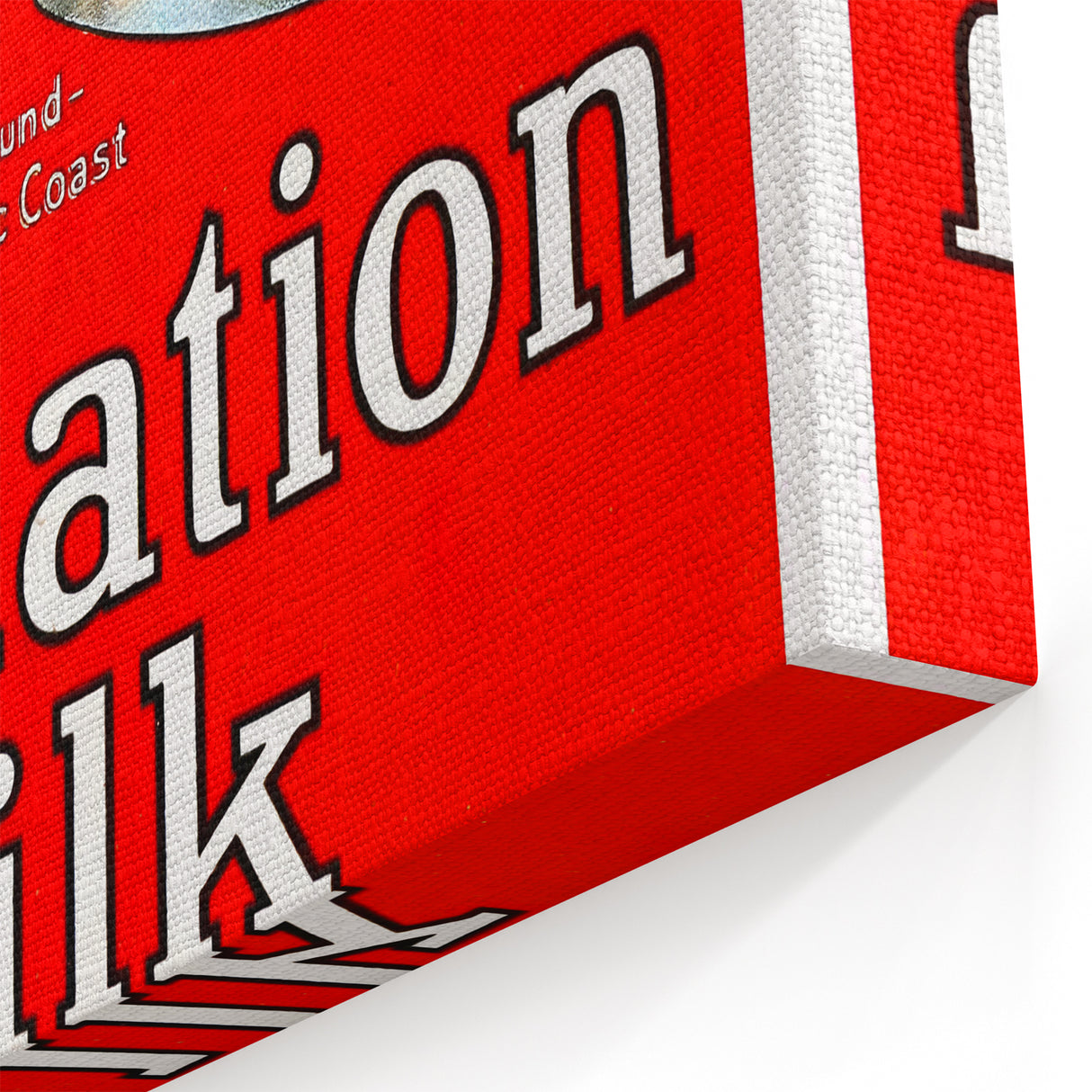 Vintage Carnation Milk Ad Poster | Retro Evaporated Milk Art