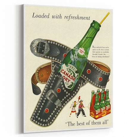 Retro Canada Dry Ad Poster | Vintage Soda Wall Art