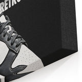Nike Dunk SB Low Retro Pop Art Wall Art – Bold Black & White Canvas