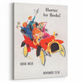 Vintage Book Week Poster – Hurray for Books Retro Art