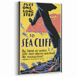 Vintage Sea Cliff Travel Poster – Retro Long Step to Sea Cliff Art