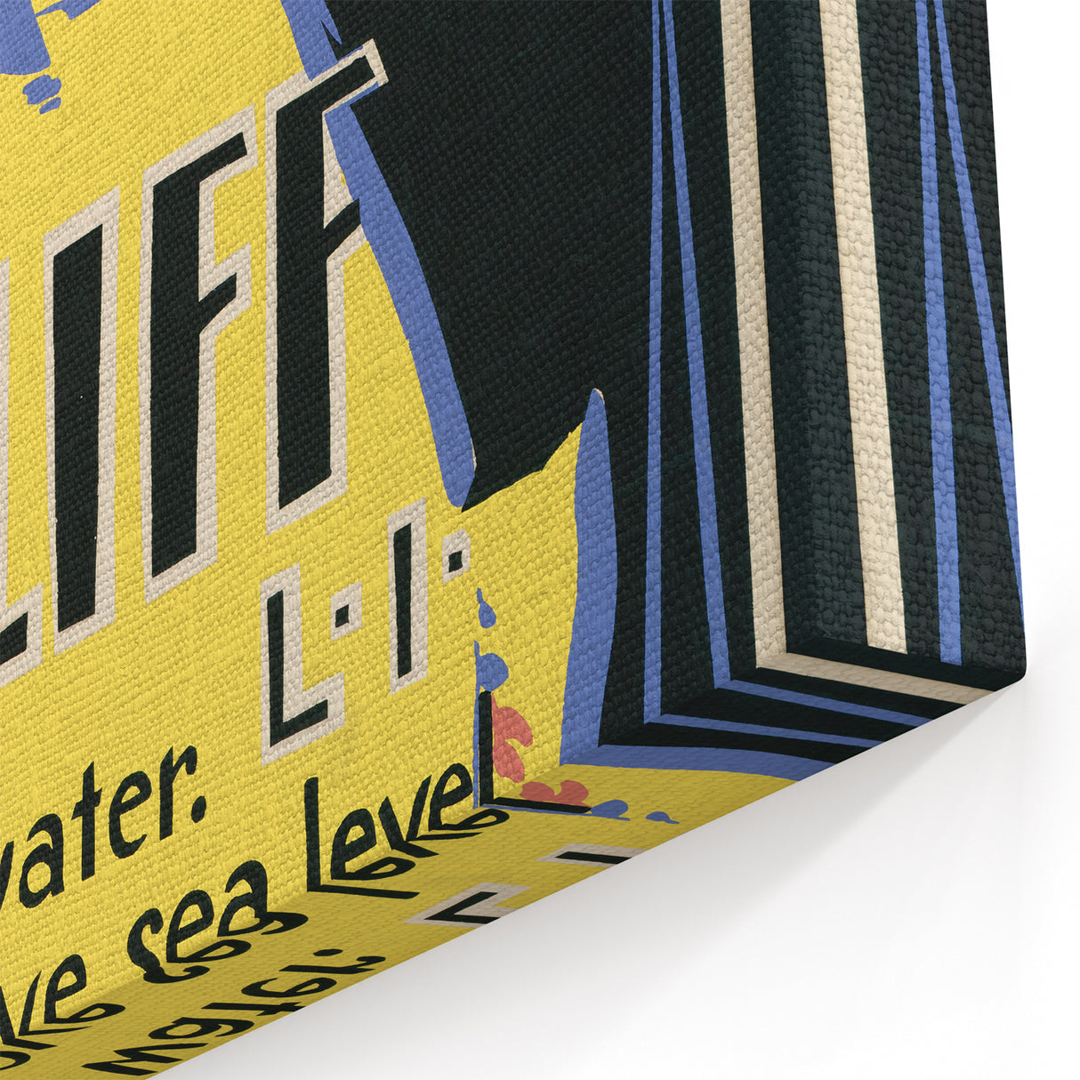 Vintage Sea Cliff Travel Poster – Retro Long Step to Sea Cliff Art