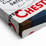 Vintage Chesterfield Cigarettes Ad Poster | Retro Flight Attendant Art