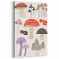 Whimsical Mushroom Illustration Print - Kids Room Art