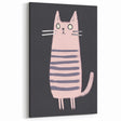 Minimalist Cat Illustration - Modern Kids Room Art