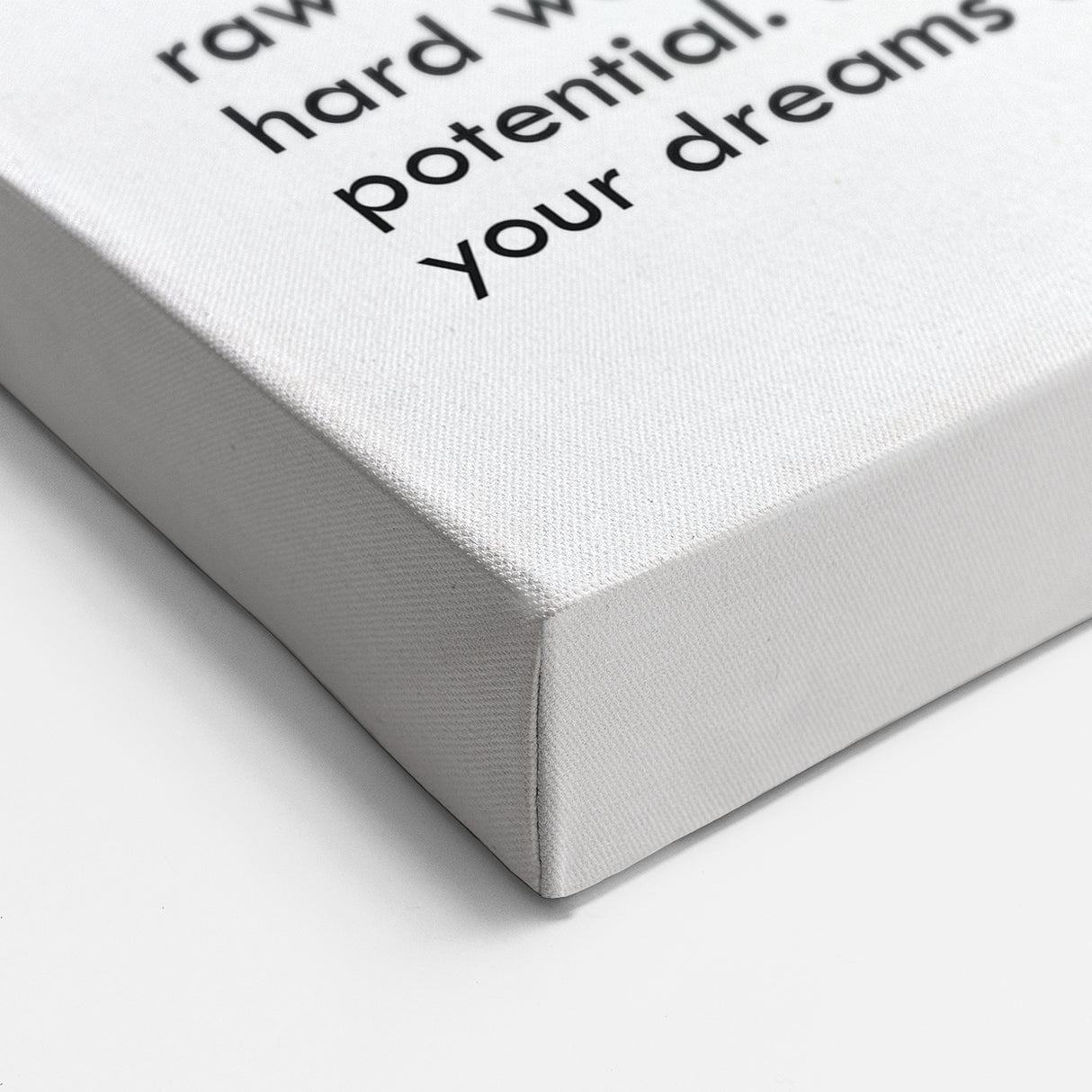 Inspirational Typography Art Print - Talent Motivational Quote Canvas
