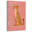 Stylish Cheetah Illustration - Playroom Wall Art