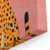 Stylish Cheetah Illustration - Playroom Wall Art