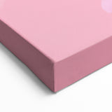 Unique Pop Art Wall Art – Playful KAWS-Inspired Pink Figure on Pink Background