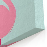 Pink Flamingo Illustration - Personalized Kids Room Art