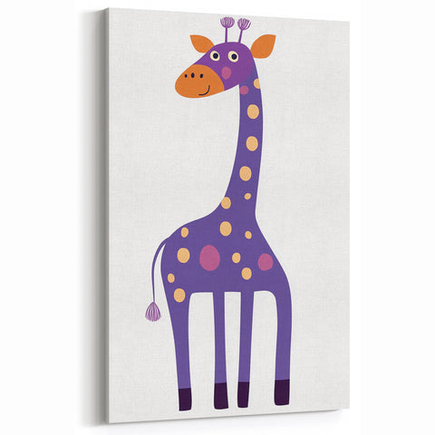 Whimsical Giraffe Print - Children's Wall Decor & Playroom Artwork
