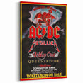 AC/DC Monsters of Rock Retro Poster Art – Vintage Rock Wall Art